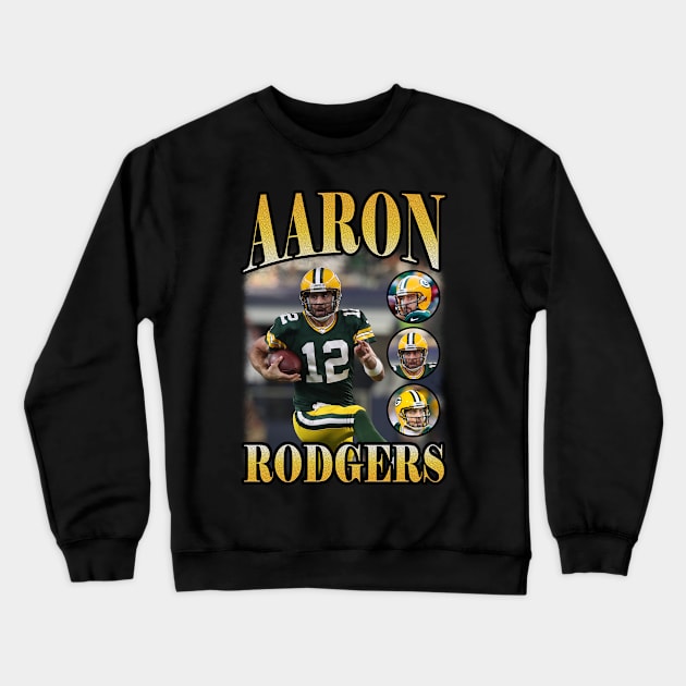 BOOTLEG AARON RODGERS VOL 4 Crewneck Sweatshirt by hackercyberattackactivity